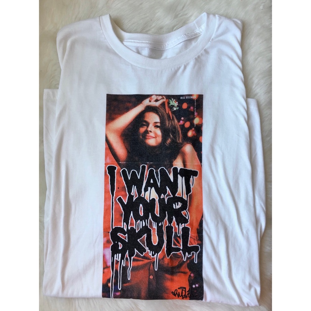 Misfits Skulls White Unisex T-Shirt by Mel One